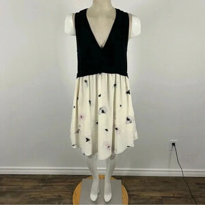 Wilfred Black and White Floral Dress